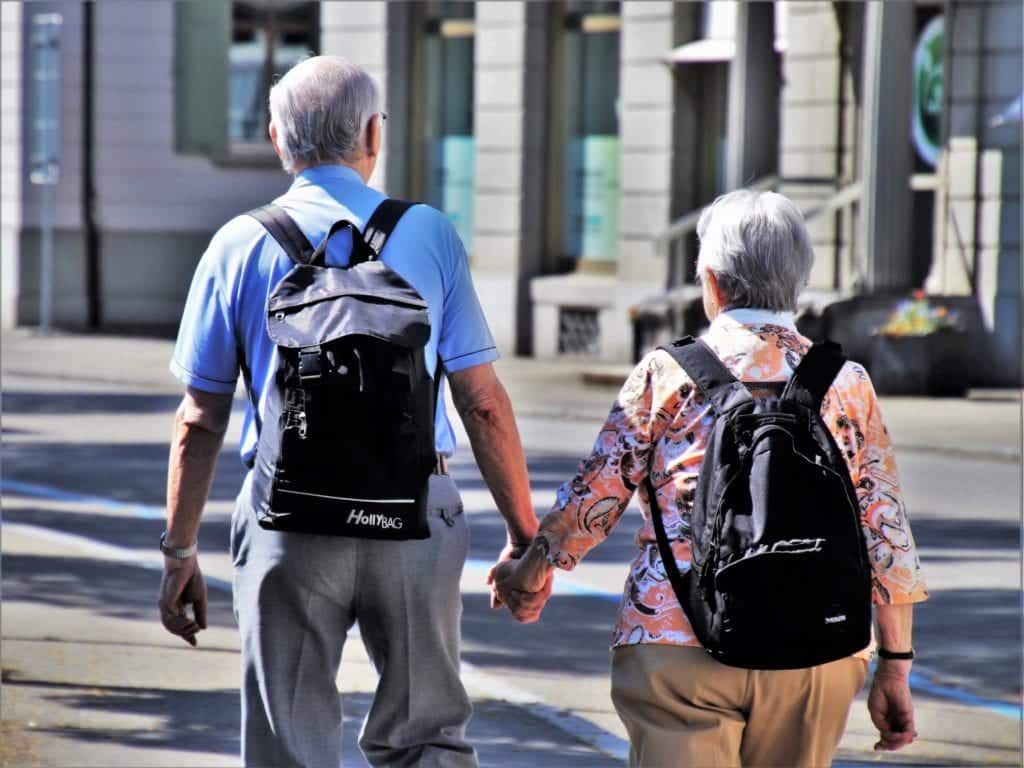 Seniors Sight Seeing on Vacation